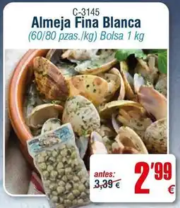 Abordo Almeja fina blanca oferta