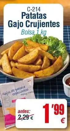 Abordo Patatas gajo crujientes oferta