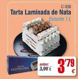 Abordo Emperatriz - tarta laminada de nata oferta
