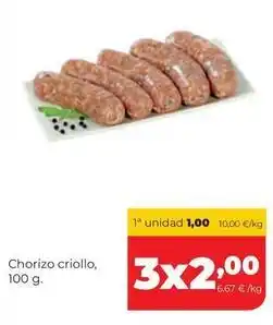 Alimerka Chorizo criollo oferta