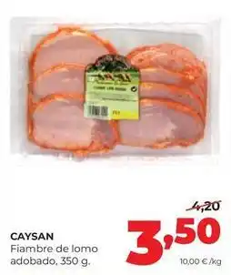 Alimerka Caysan - fiambre de lomo adobado oferta
