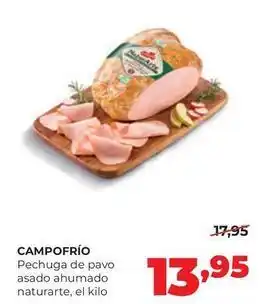 Alimerka Campofrío - pechuga de pavo asado ahumado naturarte oferta