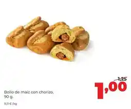 Alimerka Bollo - de maiz con chorizo oferta