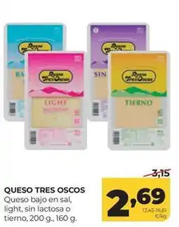 Alimerka Tres oscos - queso bajo en sal oferta