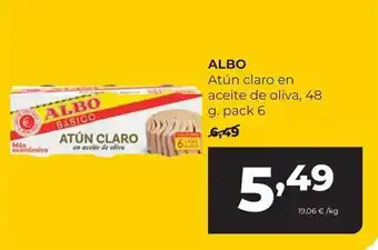 Alimerka Albo - atun claro en aceite de oliva oferta