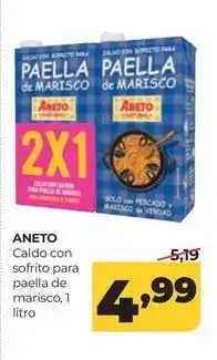 Alimerka Aneto - caldo con sofrito para paella de marisco oferta