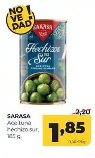 Alimerka Sarasa - aceituna hechizo sur oferta