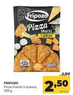Alimerka Fripozo - pizza snacks 5 quesos oferta
