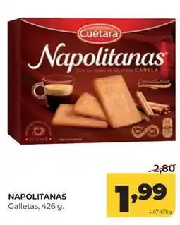 Alimerka Cuétara - napolitanas galletas oferta