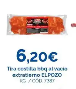 Dialsur Cash & Carry ELPOZO Tira costilla bbq al vacío extratierno oferta