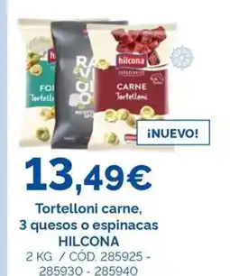Dialsur Cash & Carry HILCONA Tortelloni carne, 3 quesos o espinacas HILCONA oferta