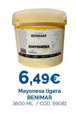 Dialsur Cash & Carry BENIMAR Mayonesa ligera oferta