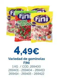 Dialsur Cash & Carry FINI Variedad de gominolas oferta