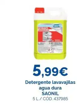 Dialsur Cash & Carry SAONIL Detergente lavavajilas agua dura oferta