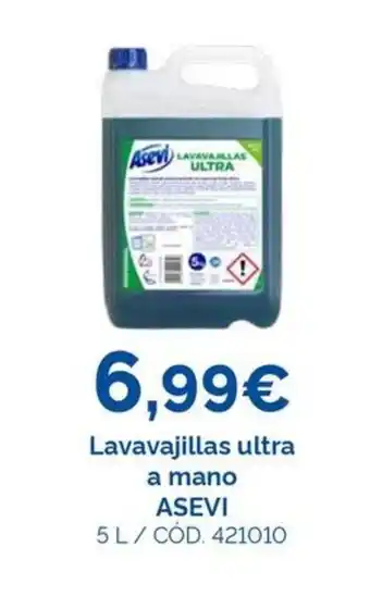 Dialsur Cash & Carry ASEVI Lavavajillas ultra a mano oferta