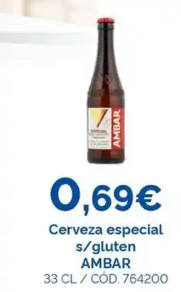 Dialsur Cash & Carry AMBAR Cerveza especial s/gluten oferta