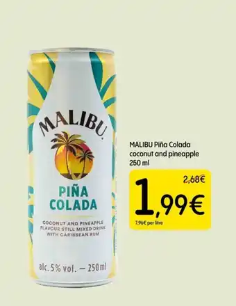 MALIBU Piña Colada coconut and pineapple