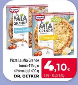 Spar La Palma DR. OETKER Pizza La Mía Grande Tonno o 4 Formaggi oferta
