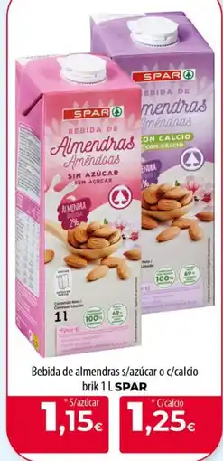 Spar La Palma SPAR Bebida de almendras s/azúcar o c/calcio oferta