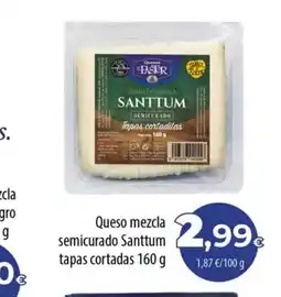 Spar La Palma Queso mezcla semicurado Santtum tapas cortadas oferta
