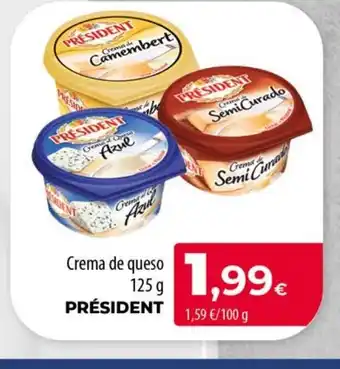 Spar La Palma PRÉSIDENT Crema de queso oferta