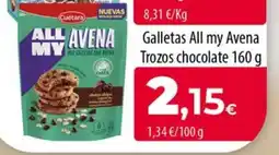 Spar La Palma Galletas All my Avena Trozos chocolate oferta