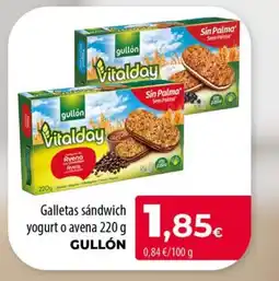 Spar La Palma GULLÓN Galletas sandwich yogurt o avena oferta