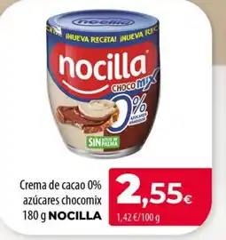 Spar La Palma NOCILLA Crema de cacao 0% azúcares chocomix oferta