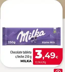 Spar La Palma MILKA Chocolate tableta c/leche oferta