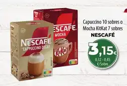 Spar La Palma NESCAFÉ Capuccino 10 sobres o Mocha KitKat 7 sobres oferta
