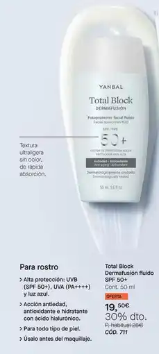 Yanbal Para rostro oferta