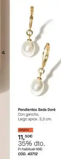 Yanbal Pendientes seda doré oferta