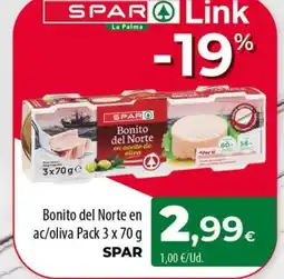 Spar La Palma SPAR Bonito del Norte en ac/oliva oferta