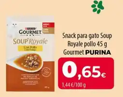 Spar La Palma PURINA Snack para gato Soup Royale pollo Gourmet oferta