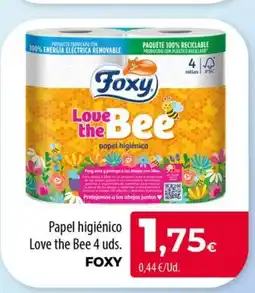 Spar La Palma FOXY Papel higiénico Love the Bee 4 uds. oferta