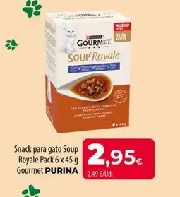 Spar La Palma PURINA Snack para gato Soup Royale oferta