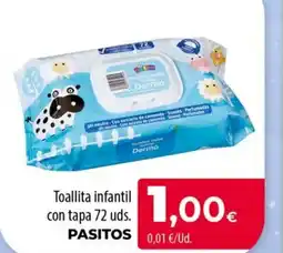 Spar La Palma PASITOS Toallita infantil con tapa 72 uds. oferta