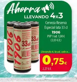 Spar La Palma 1906 Cerveza Reserva Especial lata oferta