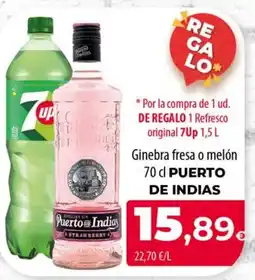 Spar La Palma PUERTO DE INDIAS Ginebra fresa o melón oferta