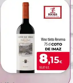 Spar La Palma COTO DE IMAZ Vino tinto Reserva oferta