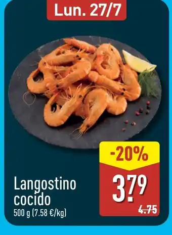 ALDI Langostino cocido oferta