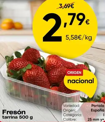 Fresón tarrina