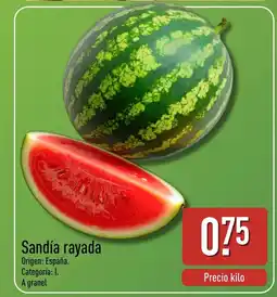ALDI Sandía rayada oferta