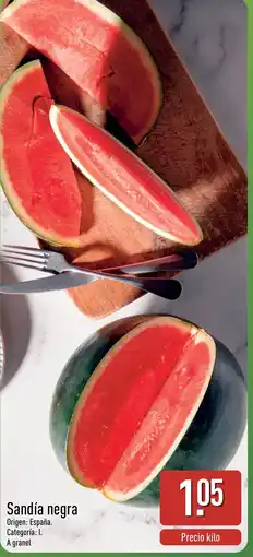 ALDI Sandía negra oferta