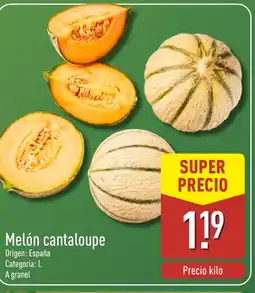 ALDI Melón cantaloupe oferta