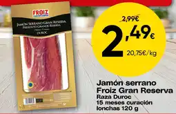 FROIZ Jamón serrano Froiz Gran Reserva oferta
