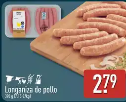 ALDI Longaniza de pollo oferta