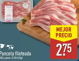 ALDI Panceta fileteada oferta