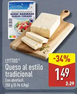 ALDI LYTTOS Queso al estilo tradicional oferta