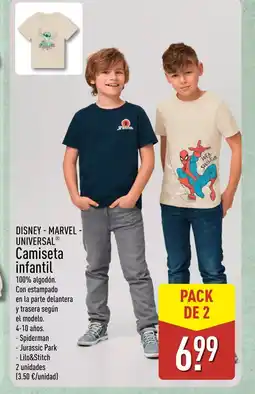 ALDI DISNEY - MARVEL - UNIVERSAL Camiseta infantil oferta